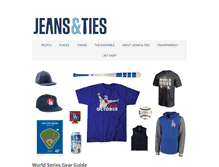 Tablet Screenshot of jeansandties.com